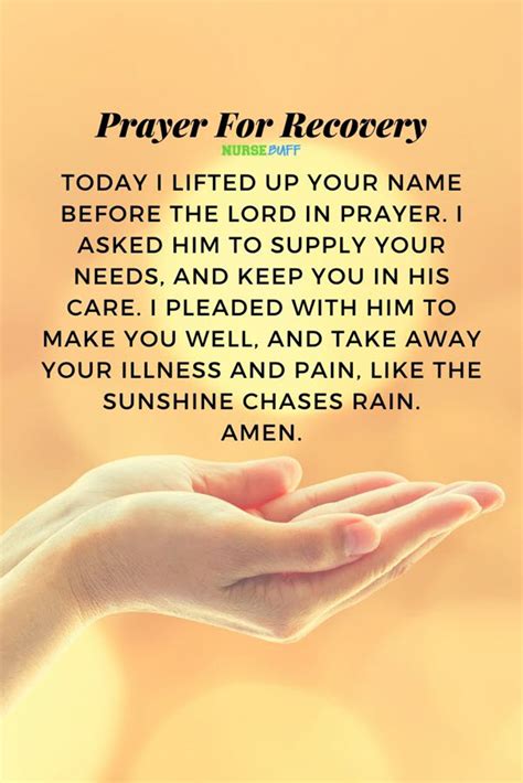 Prayer For Recovery After Surgery