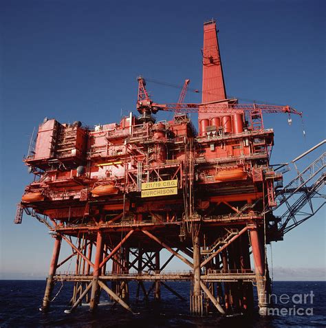 Murchison Platform Oil Rig In North Sea Photograph By Richard Folwell