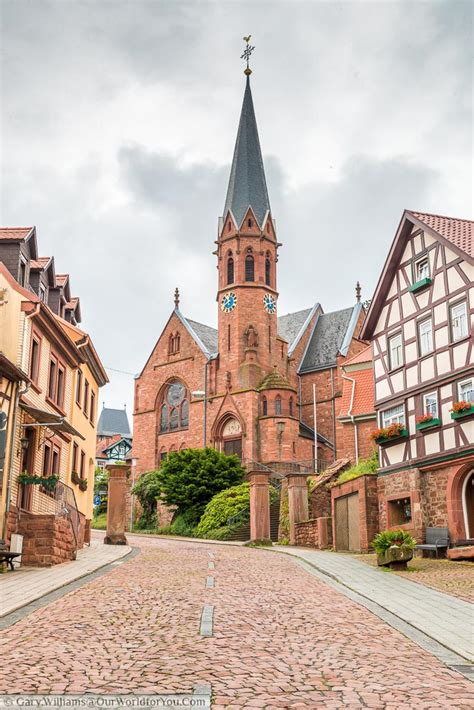 The picturesque town of Miltenberg in Bavaria, Germany ...