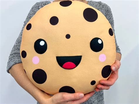 Cookie Pillow Plush Cookie Cute Kawaii Kawaii Food Etsy