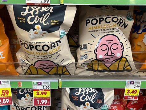 Lesserevil Organic Popcorn As Low As 149 At Kroger Iheartkroger