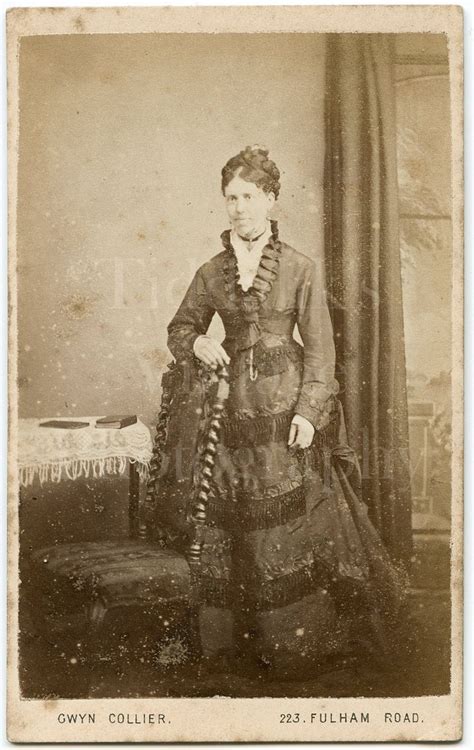 Victorian Woman Hooped Dress Full Length Portrait Gwyn Etsy