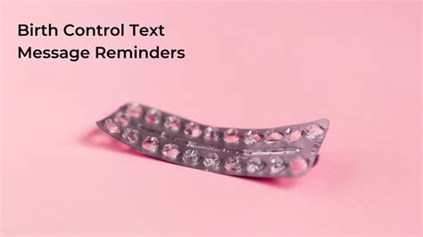 Birth Control Text Message Reminders Textspot