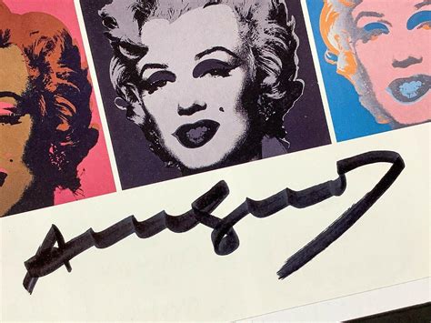 Hand Signed Signature Andy Warhol Nine Small Marilyns 8x10 Print
