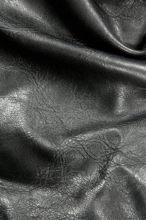 Shiny Black Leather Texture Stock Image Image Of Shabby Grain 16343671