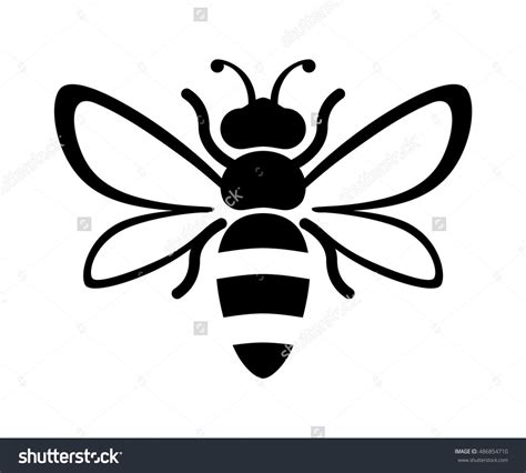 Bee Silhouette Vector at GetDrawings | Free download