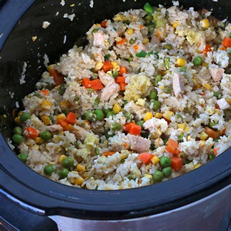Slow Cooker Chinese Fried Rice The Daring Gourmet