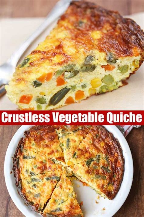 Crustless Vegetable Quiche Lets Eat