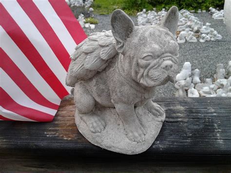 French Bulldog Angel Statue Etsy