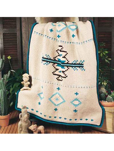Native American Afghan Free Crochet Pattern