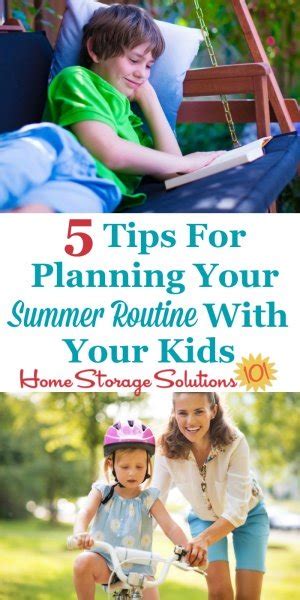 5 Tips For Planning Your Summer Routine With Your Kids