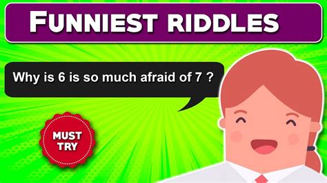Regardless of whether they are fun or frustrating, one can't deny the fact that they often capture our attention with utmost ease, and make us restless until we find the answer. 5 Funniest Riddles Ever || Solve them for ROFL || Riddle#6 ...