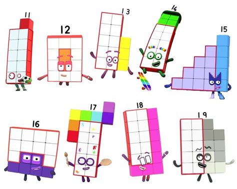 Magnetic Numberblocks Sets 0 10 11 19 20 100 Etsy Fun Learning Art