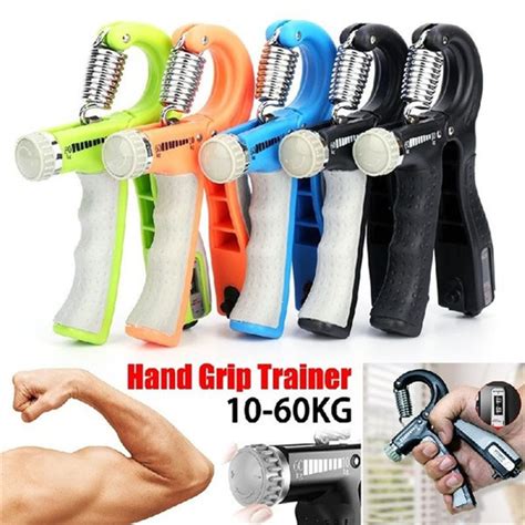 R Shape Adjustable Countable Hand Grip Strength Exercise Gripper With