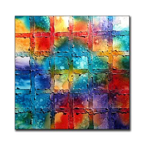 Original Modern Rich Textured Colorful Abstract Painting