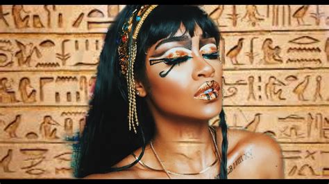 egyptian queen makeup tutorial bri hall youtube