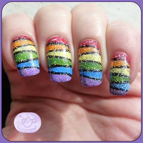 13 Days Of January Nail Art Challenge Rainbow Nails Pointless Cafe