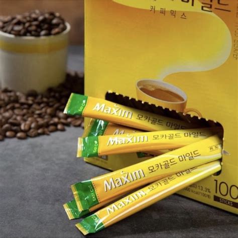 Maxim Mocha Gold Mild Coffee Mix Korean Coffee Stick Shopee Philippines