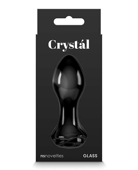 crystal rose butt plug black lacemax