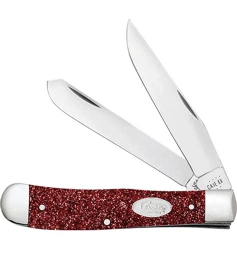 Case Xx Usa Ruby Stardust Stainless Trapper Pocket Knife