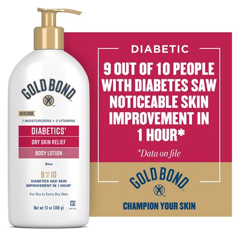 Gold Bond Lotion Diabetics Dry Skin Relief 13oz Bottle