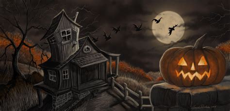 Download Halloween Wallpaper Top Background By Krichardson