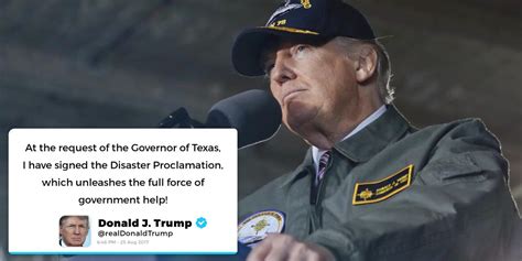 President Trump Declares Disaster In Texas