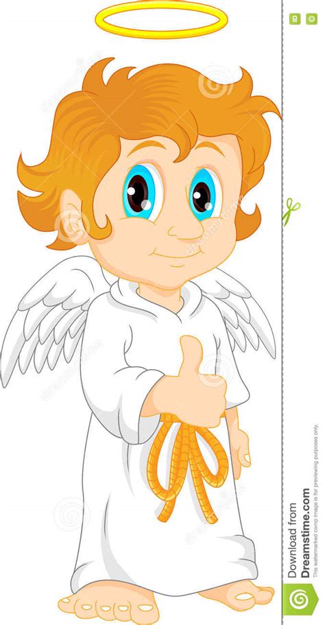 Download Little Boy Dressed As An Angel Stock Vector - Illustration of cherub, drawing: 74869822