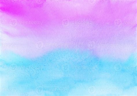 Watercolor Pastel Pink And Blue Ombre Background Texture Hand Painted