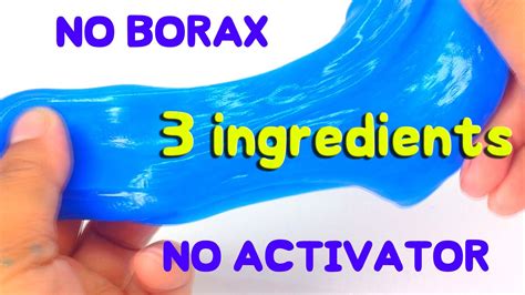 How To Make Slime No Borax No Activator Diy Borax Slime Recipe Borax