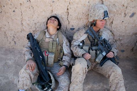 We Get Tired Women In Combat Military Women Female Marines