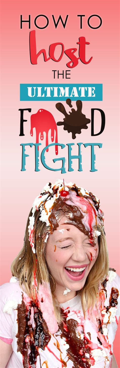 How To Host A Food Fight Food Activity And Cleanup Ideas The Diy