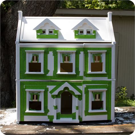 How To Paint A Dollhouse With A Kid