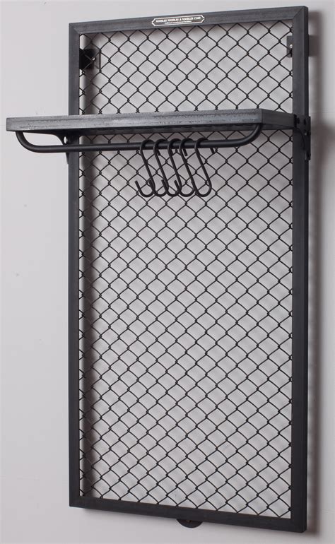 Close mesh wire shelving with white vinyl finish. WALL MOUNTED COAT RACK MESH | Architonic