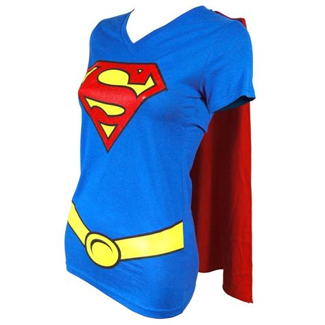 Ladies Superhero T Shirt With Cape ~ Superhero Ladies T Shirt And Cape Hen Night Womens Fancy