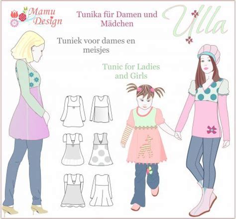 Schnittmuster kostenlos mädchenshirt / schnittmuster mit wiener nähten » wi. E-Book Schnittmuster und Nähanleitung ULLA Tunika, Kleid ...