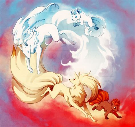 Vulpix And Ninetails And Alolan Vulpix And Ninetails Cute Pokemon