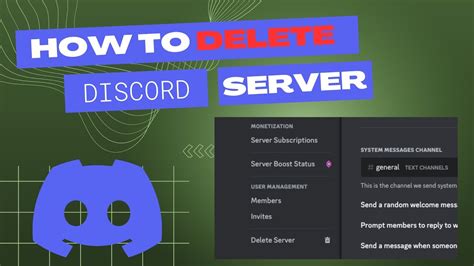 How To Delete A Discord Server Quick And Easy Desktopmobile Youtube