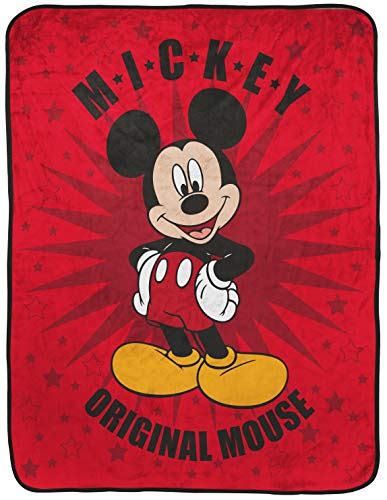 Disney Mickey Mouse Hey Mickey Raschel Throw Blanket Measures 435 X