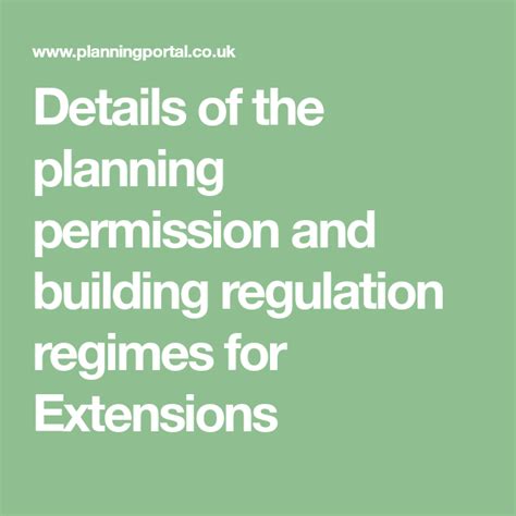 The intention behind this time limit is to prevent the however, in 2009, the labour government introduced new powers allowing the application for an extension of the planning permission if it was. Details of the planning permission and building regulation ...