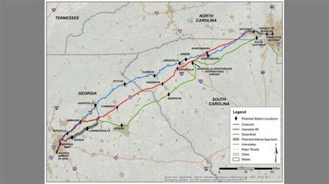 High Speed Rail Plan Proposes Possible Routes Stops In Sc The State