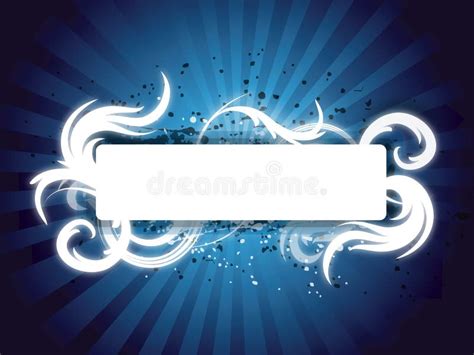 Blue Swirl Banner Stock Illustration Illustration Of Vector 14276060