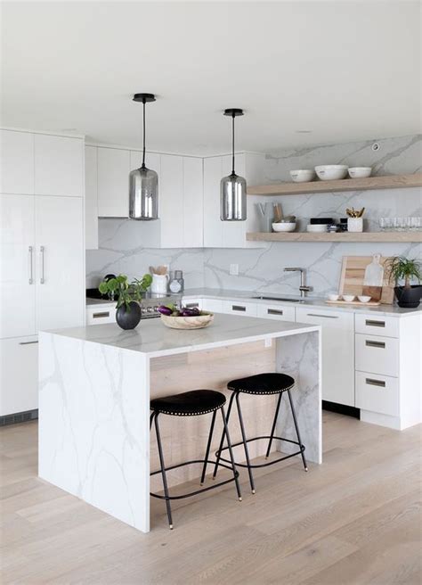 Amazing Modern White Kitchen Island Ideas Make The Kitchen Look Stylish