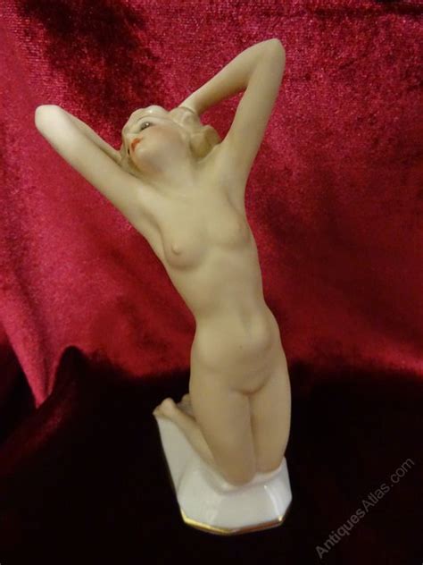 Antiques Atlas Hutschenreuther Karl Tutter Kneeling Nude Figurine