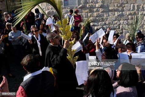 Christians Celebrate Palm Sunday In Jerusalem Photos And Premium High