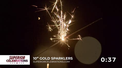 10 Gold Sparklers Superior Celebrations Youtube