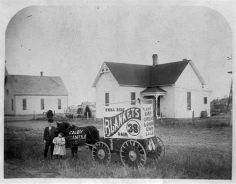 Advertising Wagon For The Colby Mercantile Company Colby Thomas