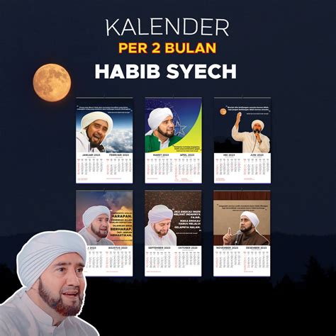 Jual Kalender Dinding Habib Syech Assegaf Nu 2023 6 Lembar Klem