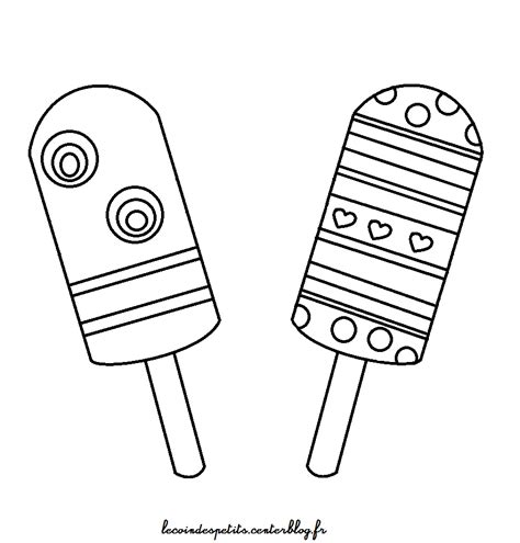 Coloriage cornet de glace en ligne gratuit, dessin cornet de glace à colorier ou à imprimer. Coloriage de glaces