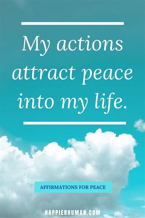 60 Affirmations For A Calming Peace Of Mind Happier Human